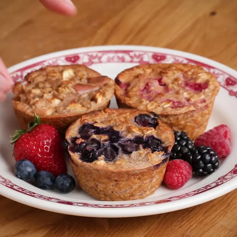 Vegetarian Gluten-Free Muffin Tin Banana Oat Muffins