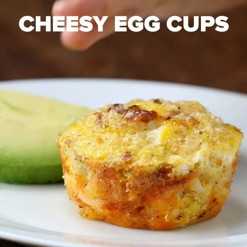 Gluten-Free Keto Make-ahead Cheesy Egg Cups