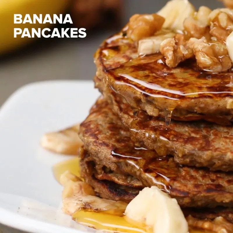 Vegetarian Gluten-Free Healthy Banana Pancakes