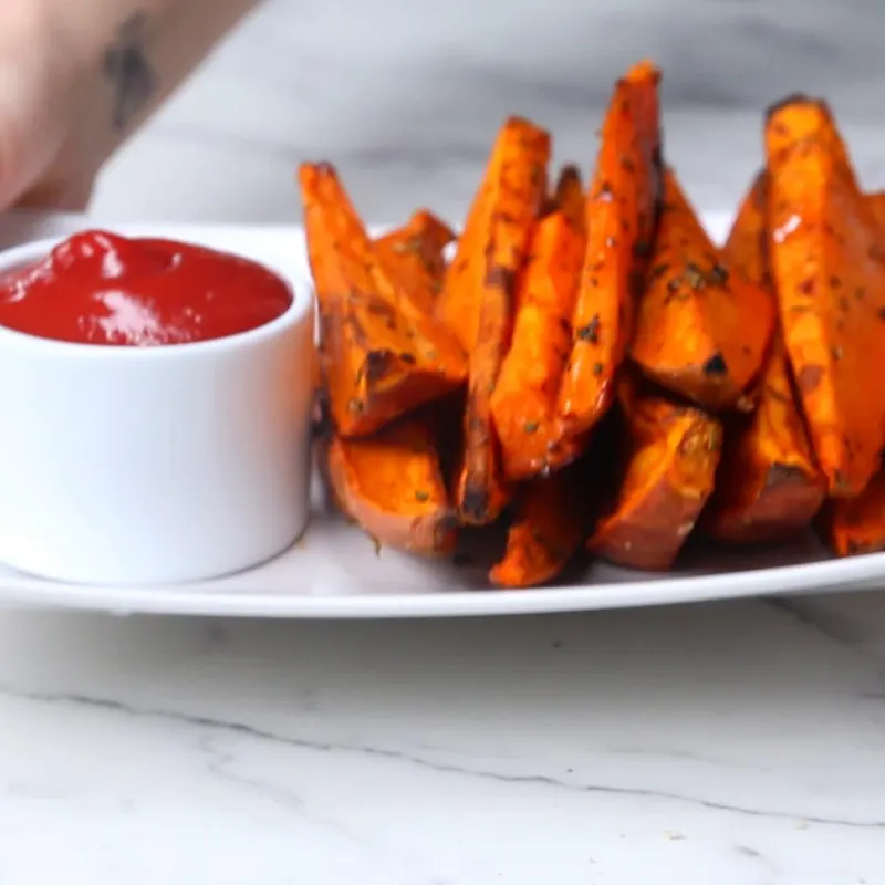 Vegan Vegetarian Sweet Potato Wedges