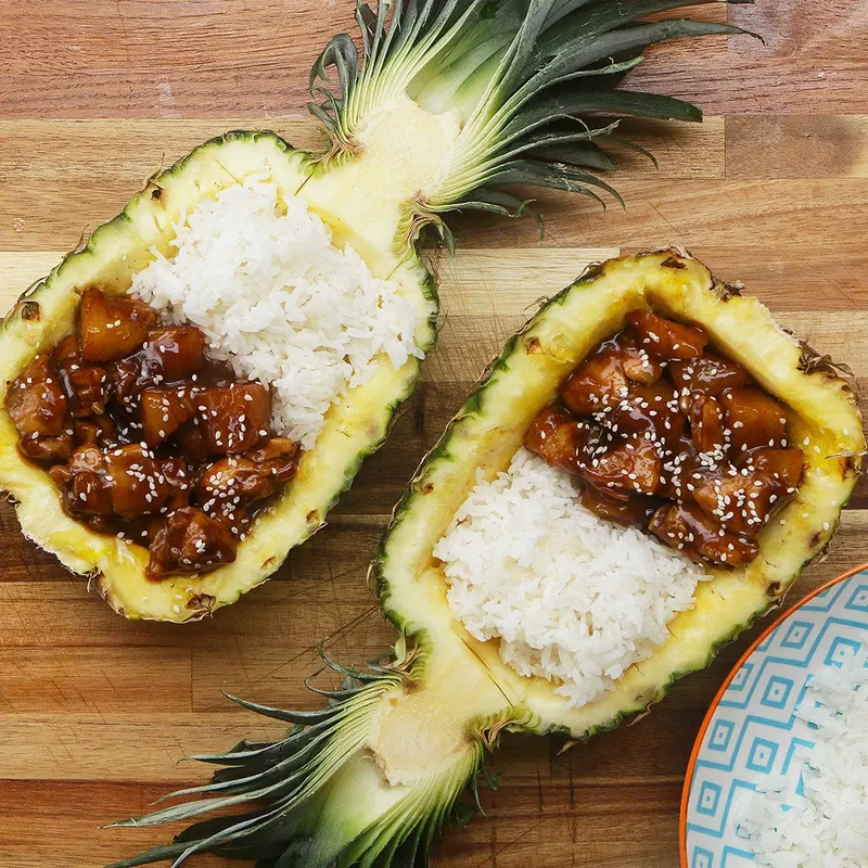 Dairy-Free Shellfish-Free Sticky Pineapple Chicken