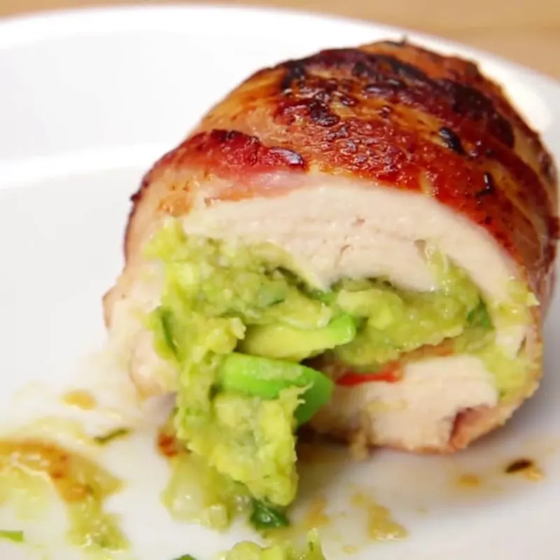 Gluten-Free Dairy-Free Bacon Guacamole Chicken Bombs