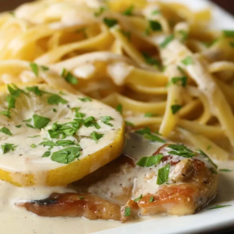 Nut-Free Shellfish-Free Creamy Lemon Chicken
