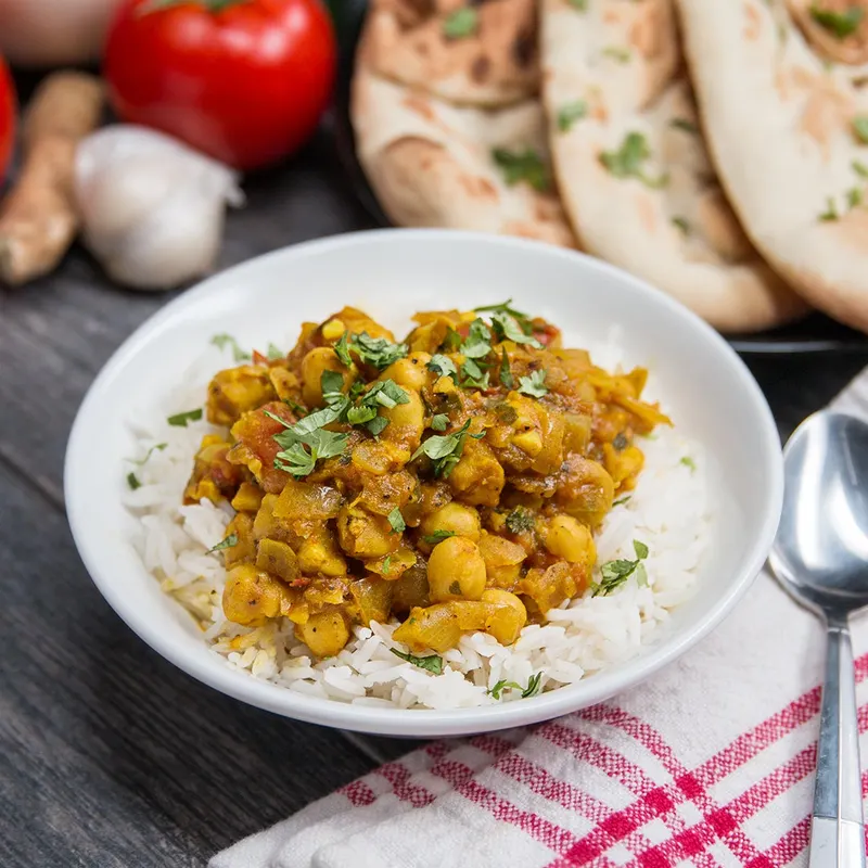 Vegan Vegetarian Easy Chickpea Curry (Channa Masala)