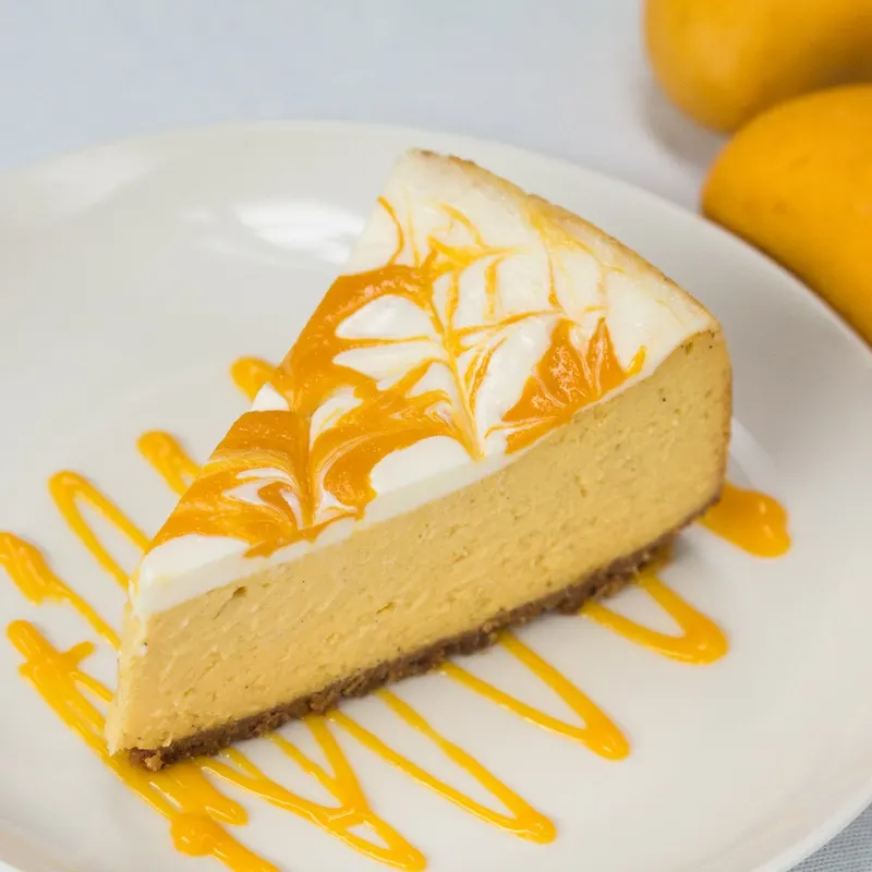 Vegetarian Gluten-Free Mango Lime Cheesecake