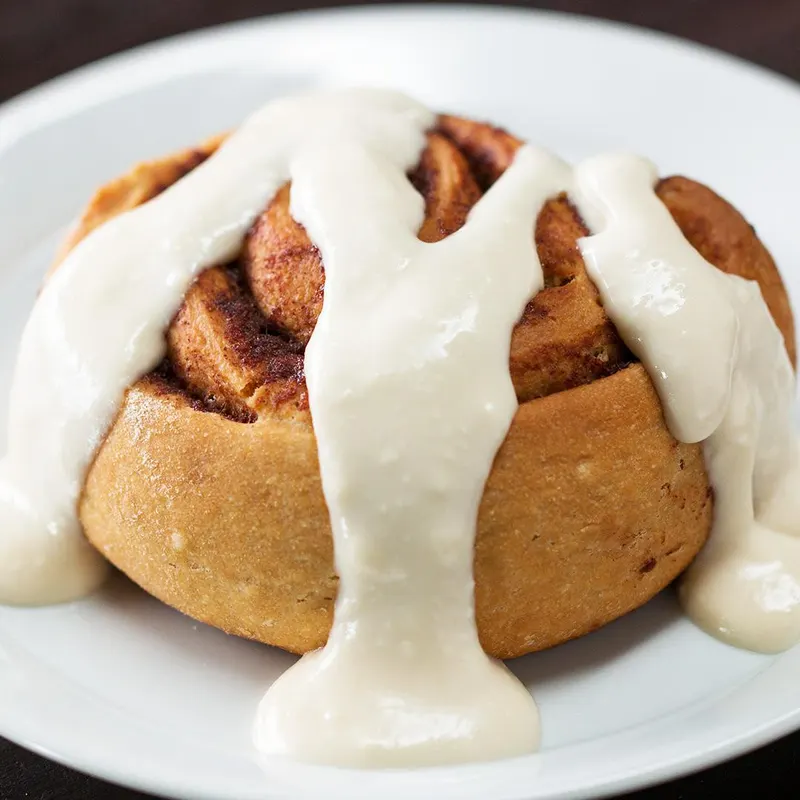 Vegetarian Egg-Free Healthier Homemade Cinnamon Rolls