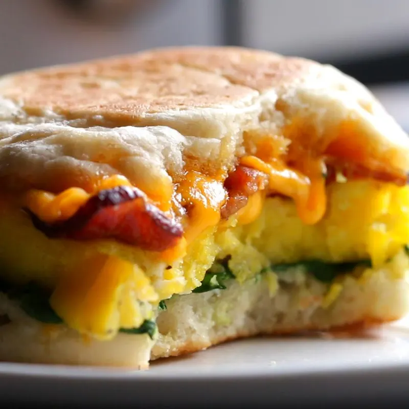 Nut-Free Microwave Prep Breakfast Sandwiches