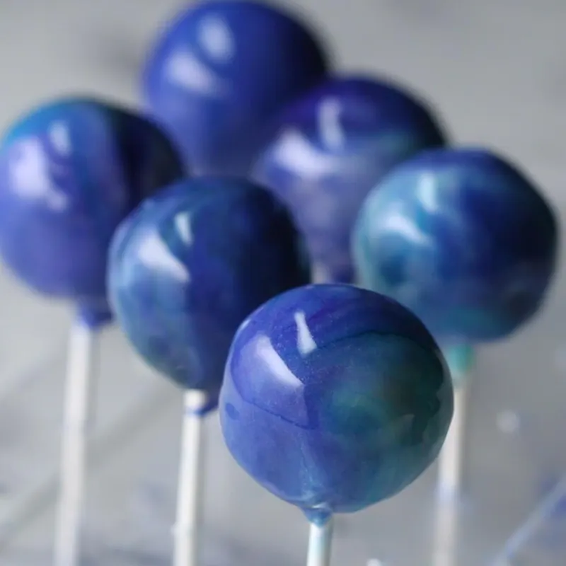 Vegetarian Gluten-Free Galaxy 'Box' Cake Pop