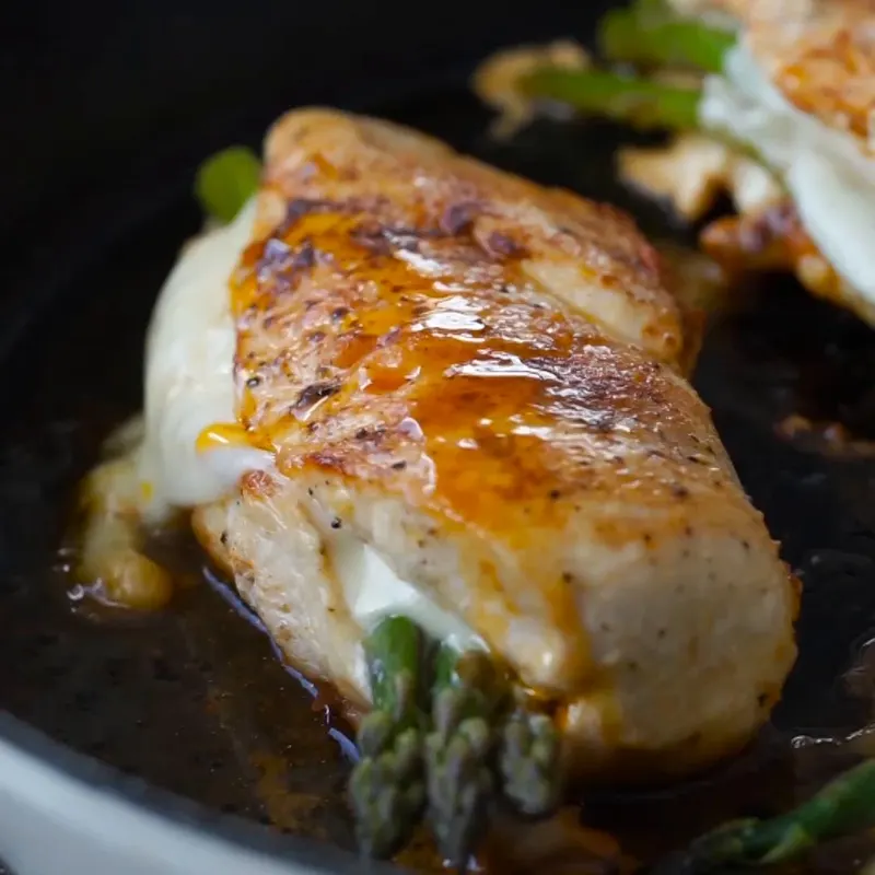 Gluten-Free Keto Asparagus-Stuffed Chicken Breast