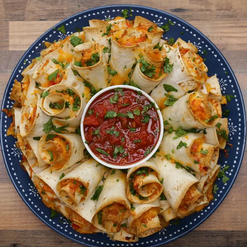 Nut-Free Shellfish-Free Blooming Quesadilla Ring