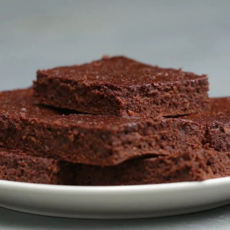 Vegetarian Dairy-Free 5-ingredient Healthy Brownies