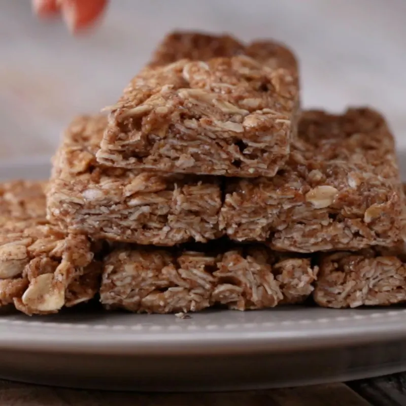 Vegan Vegetarian Almond Butter Honey Oat Bars