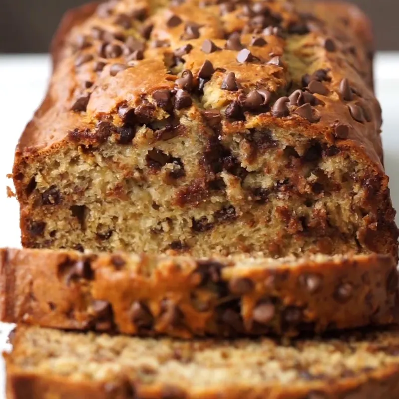 Vegetarian Nut-Free One-Bowl Chocolate Chip Banana Bread