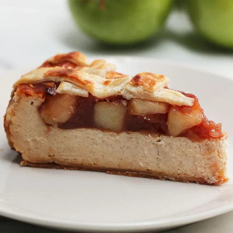 Vegetarian Gluten-Free Apple Pie Cheesecake