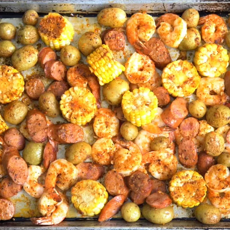 Gluten-Free Nut-Free Sheet Pan Shrimp Boil