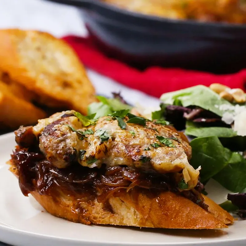Nut-Free Shellfish-Free Cheesy French Onion Chicken
