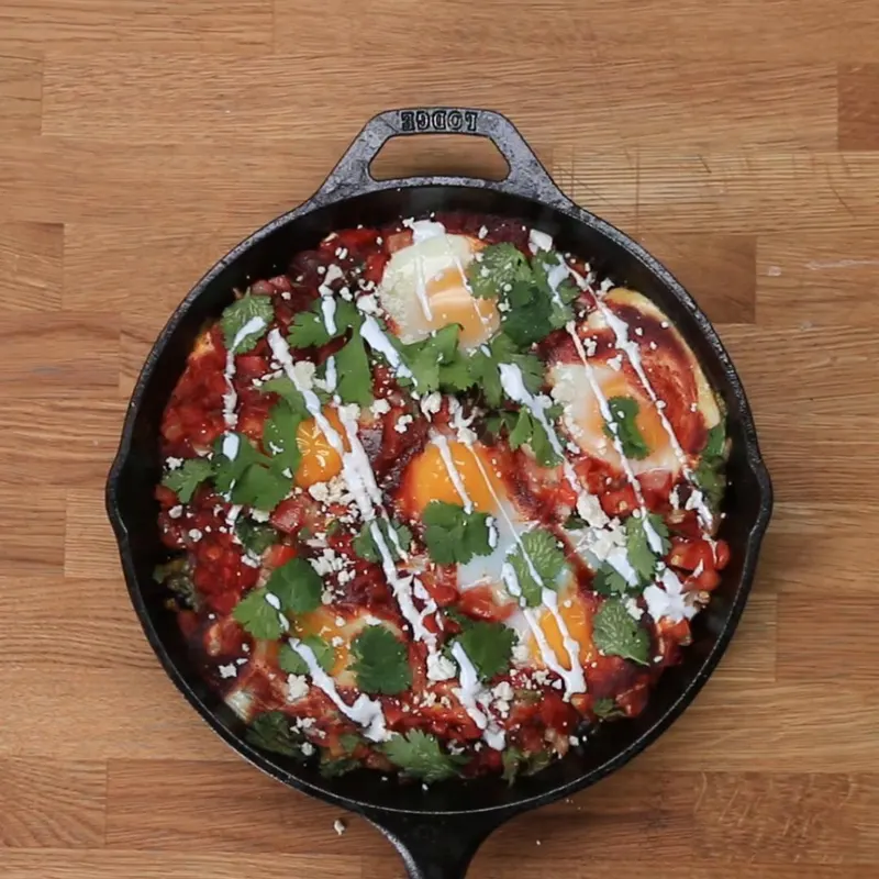Vegetarian Gluten-Free Huevos Rancheros-ish Bake