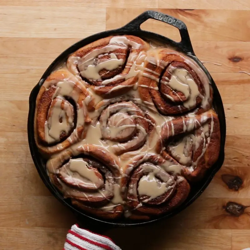 Vegetarian Nut-Free Pumpkin Spiced Latte Cinnamon Rolls