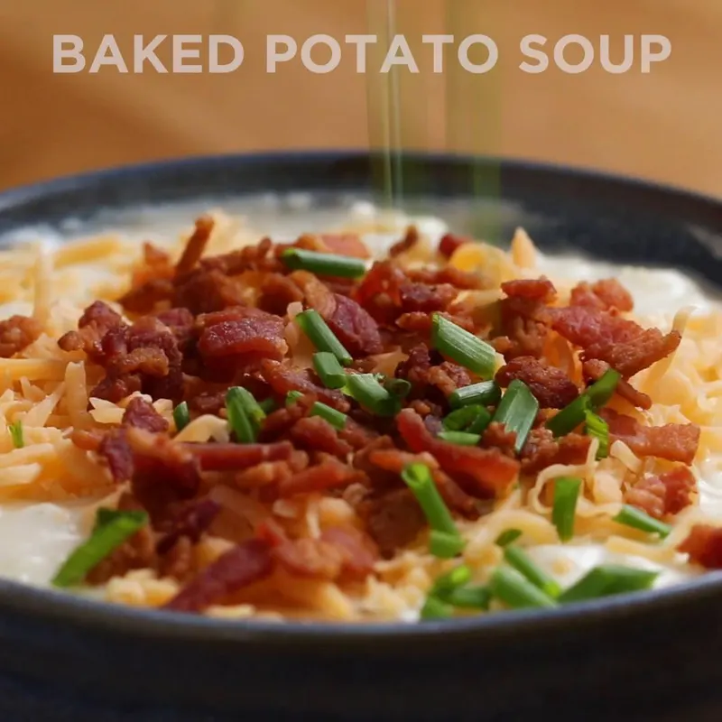 Nut-Free Shellfish-Free Loaded Baked Potato Soup