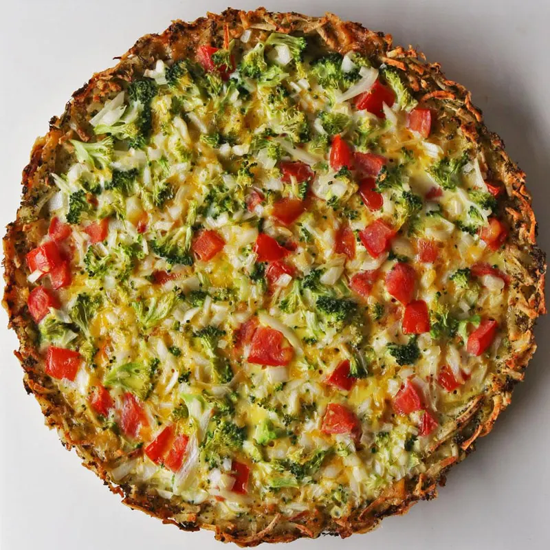 Vegetarian Gluten-Free Broccoli Cheddar Quiche