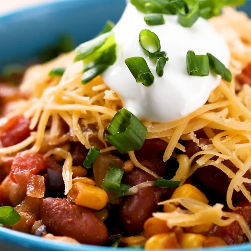 Vegetarian Gluten-Free Freezer-Prep Protein Packed Chili