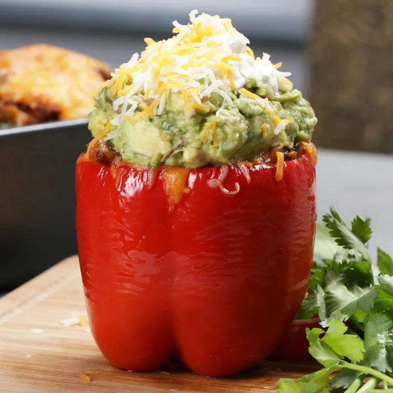 Gluten-Free Nut-Free Taco-Stuffed Peppers