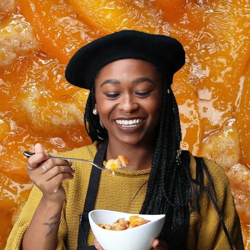 Vegetarian Egg-Free Mamma T’s Peach Cobbler By Freddie