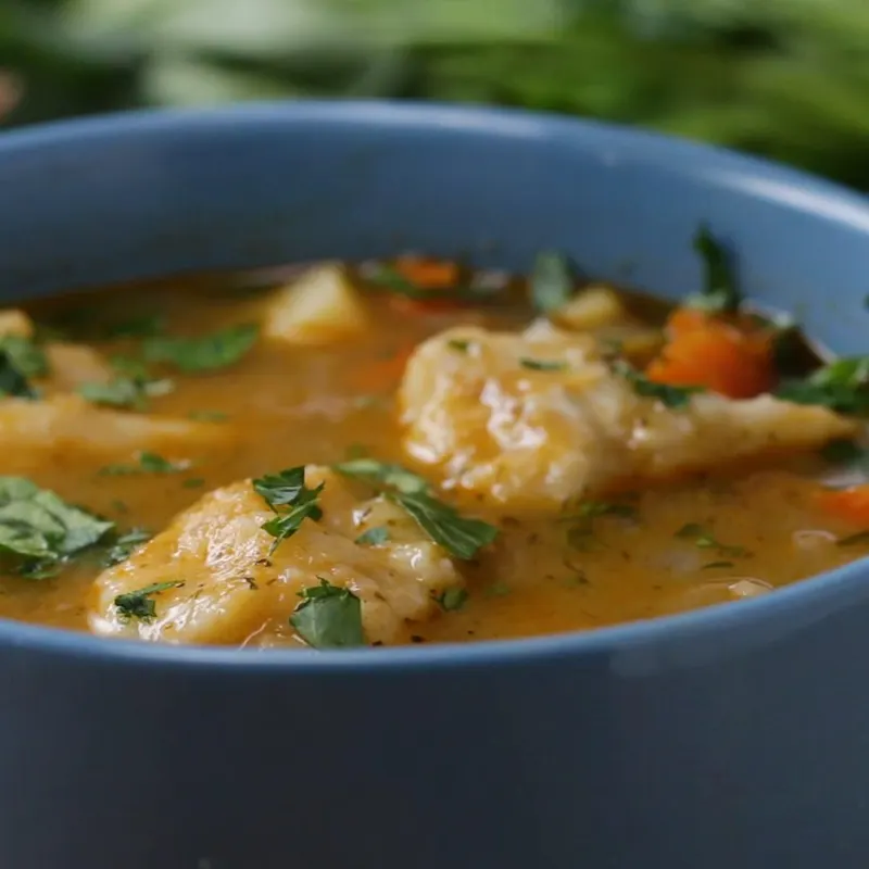 Vegan Vegetarian Vegetable Dumpling Soup