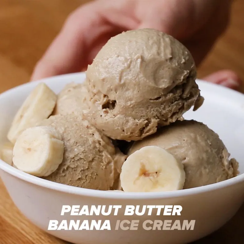 Vegan Vegetarian Frozen Banana Ice Cream