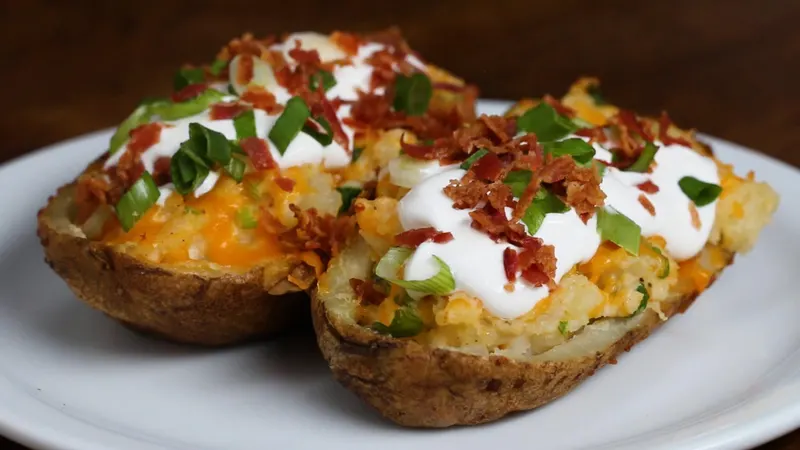 Gluten-Free Nut-Free Twice-Baked Loaded Potatoes