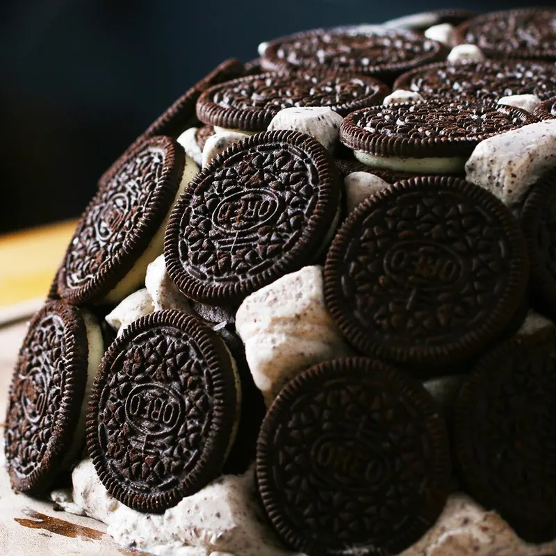 Vegetarian Gluten-Free Cookies & Ice Cream Dome Cake