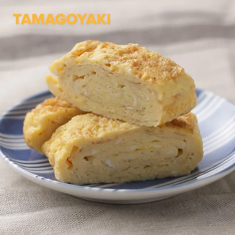 Vegetarian Dairy-Free Tamagoyaki (Japanese Egg Omelet)