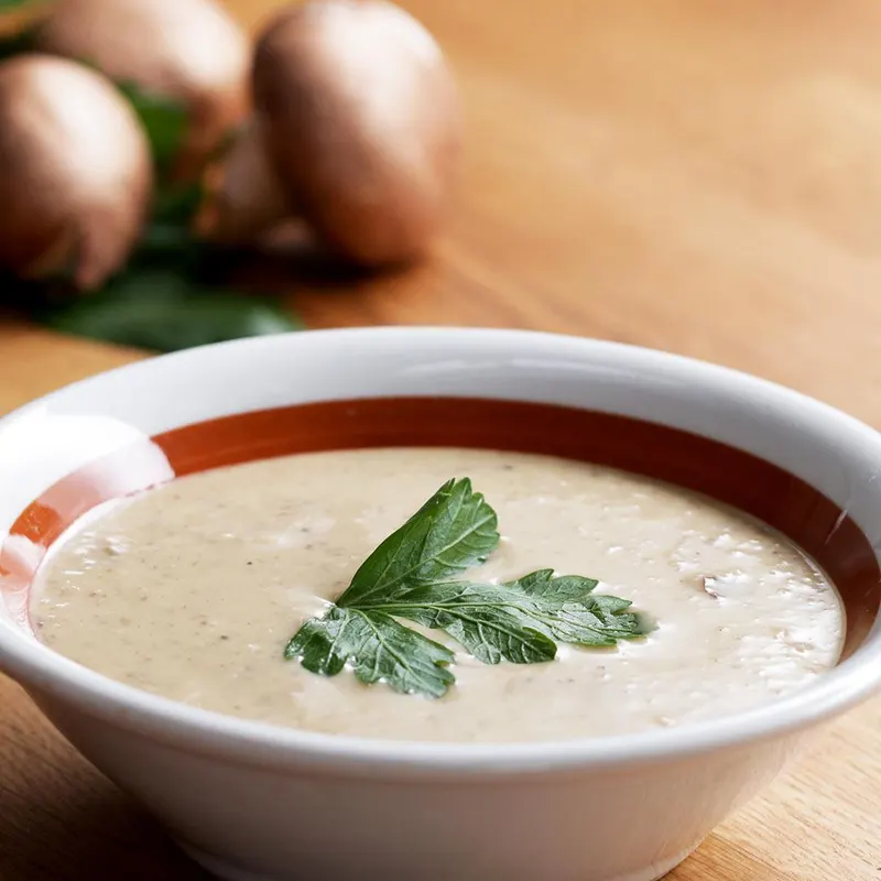 Vegetarian Nut-Free Cream Of Mushroom Soup