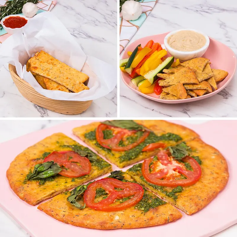 Vegetarian Keto Keto-Friendly Flatbread