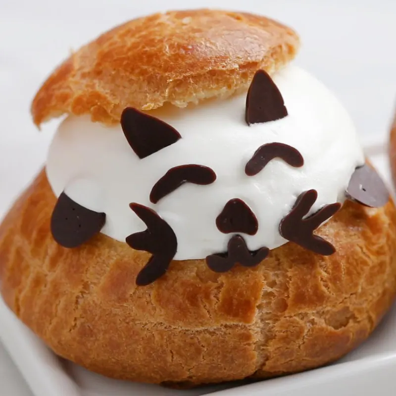 Vegetarian Nut-Free Cute Cream Puffs
