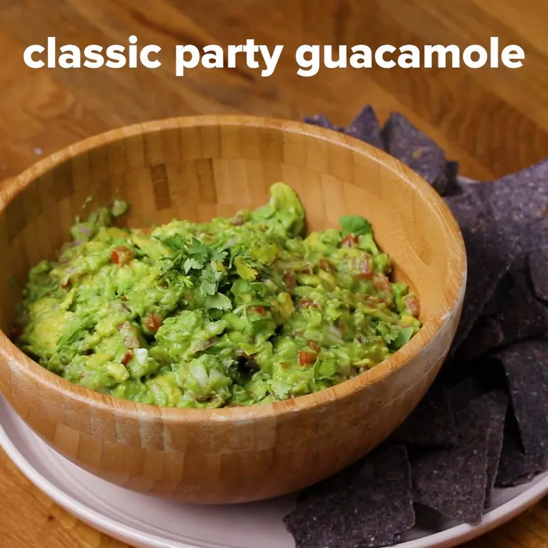Vegan Vegetarian Classic Party Guacamole