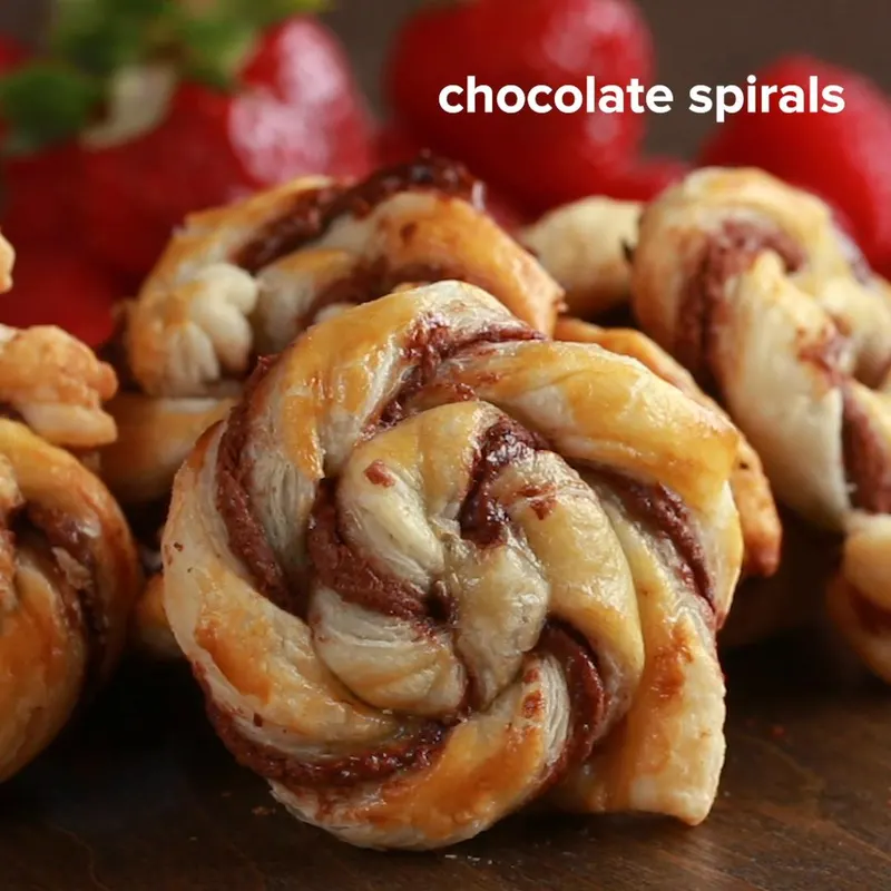 Vegetarian Dairy-Free Chocolate Spirals