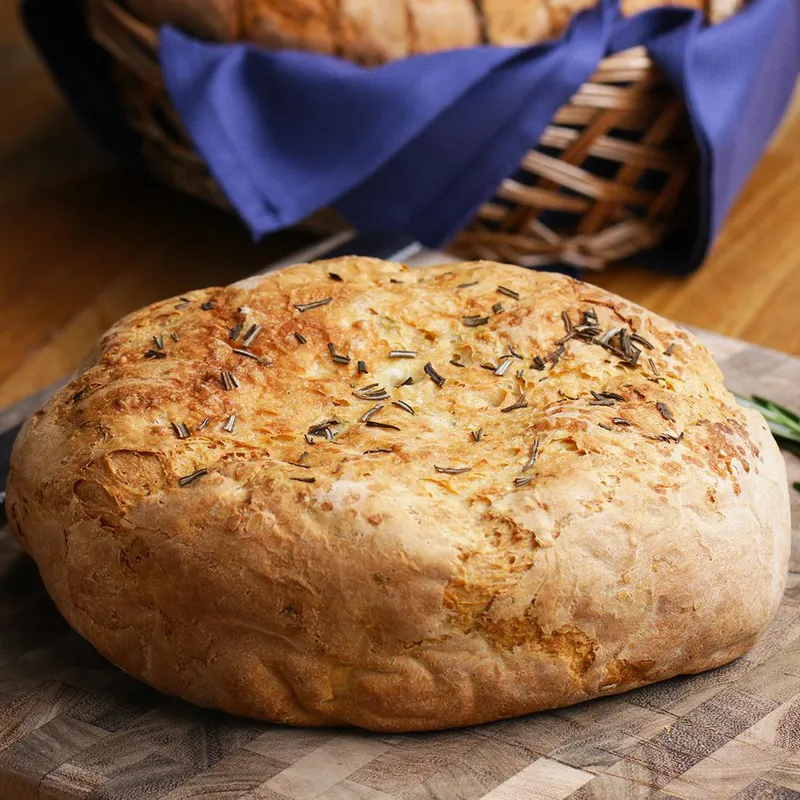 Vegan Vegetarian Slow Cooker Rosemary Bread