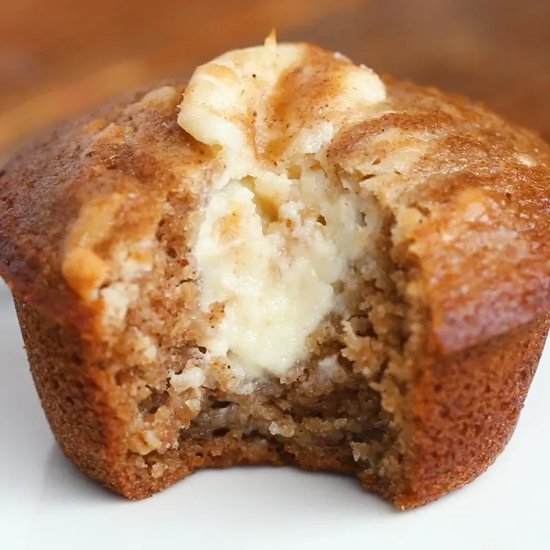 Vegetarian Nut-Free Chai-Spiced Cheesecake Muffins