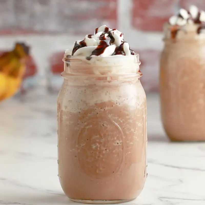 Vegetarian Gluten-Free Peanut Butter Banana Caffeinated Smoothie