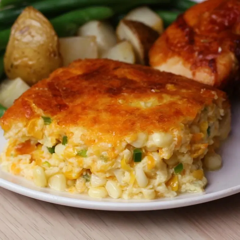 Vegetarian Gluten-Free Chrissy Teigen's Jalapeño-Cheddar Corn Pudding