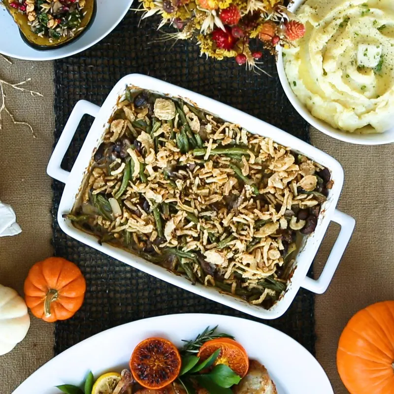 Nut-Free Shellfish-Free Ultimate Green Bean Casserole