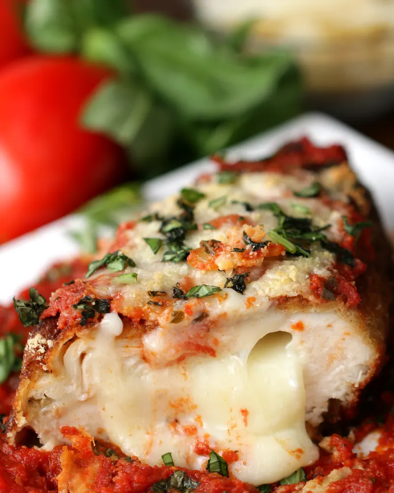 Nut-Free Shellfish-Free Stuffed Chicken Parmesan