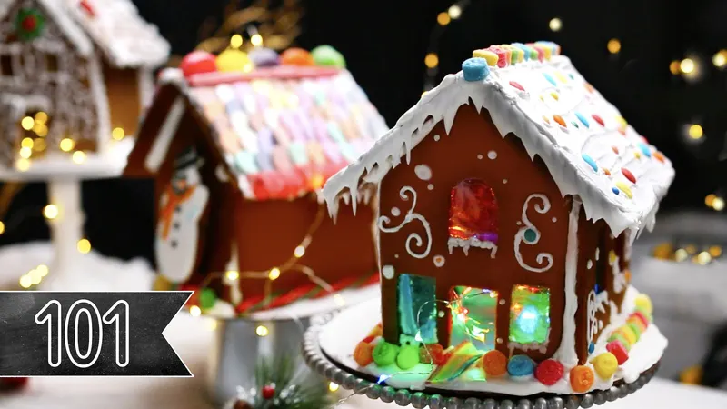 Vegetarian Dairy-Free Gingerbread Houses