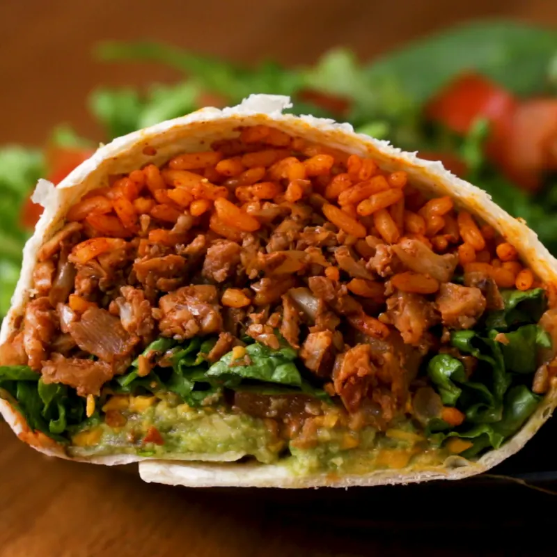 Vegan Vegetarian Cauliflower Walnut Burritos