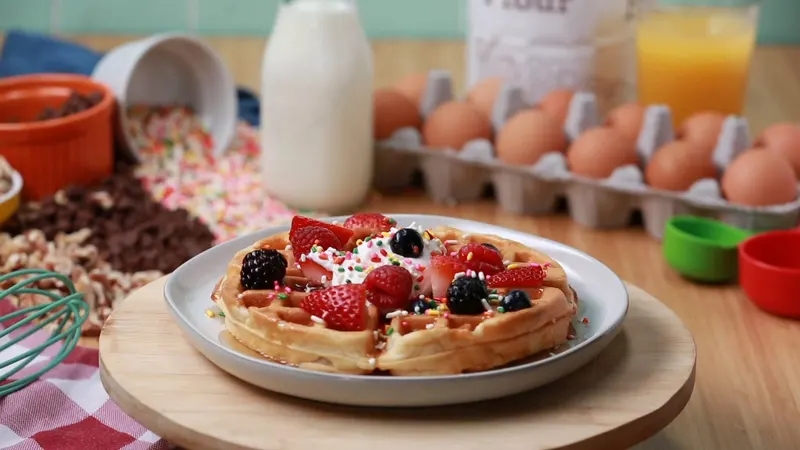 Vegetarian Nut-Free Breakfast Waffle: The Expert Brunch-er
