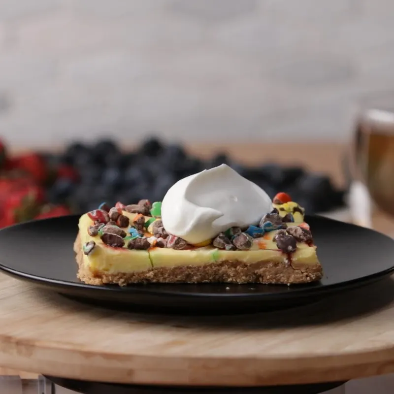 Vegetarian Keto Delicious Pie Bar: Cloud Candy Pie