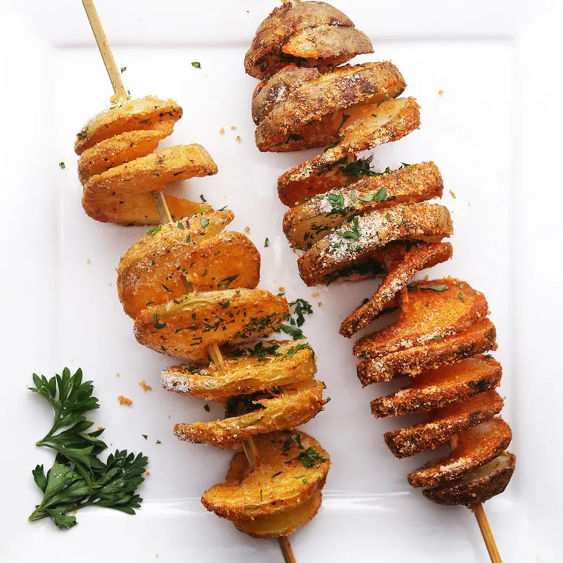 Vegetarian Gluten-Free Tornado Potatoes