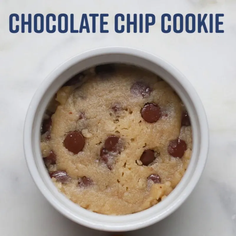 Vegetarian Nut-Free Microwave Chocolate Chip Cookie