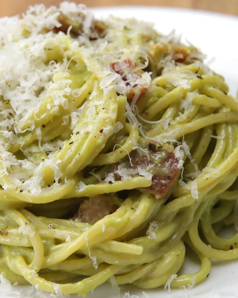 Nut-Free Shellfish-Free Avocado Carbonara